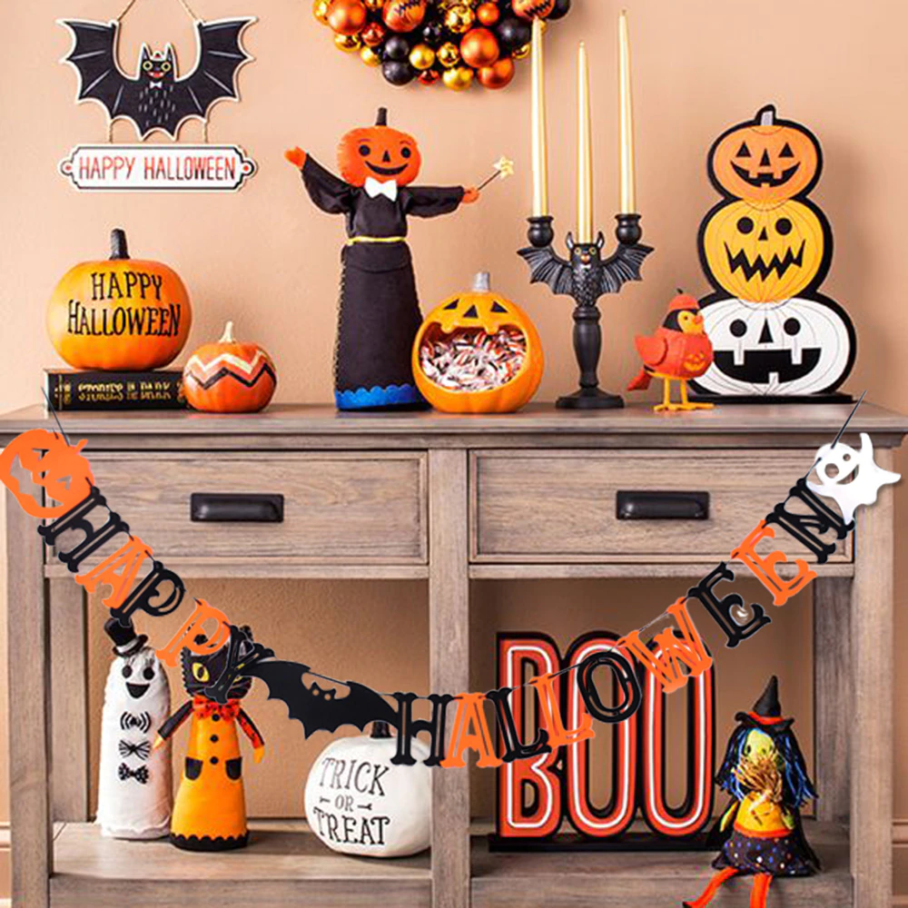 Themed signs - store-bought Halloween decor
