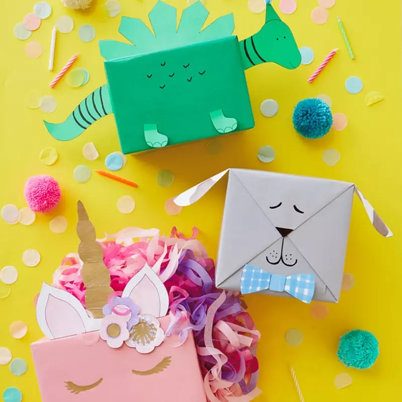 DIY gift wrapping ideas for children