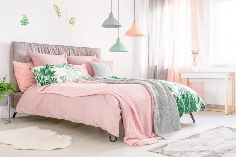 Dormitorio en color pastel