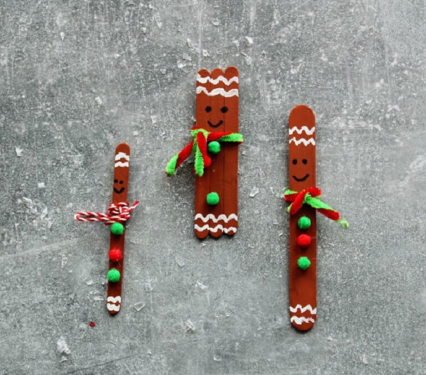 Gingerbread men - Christmas window art