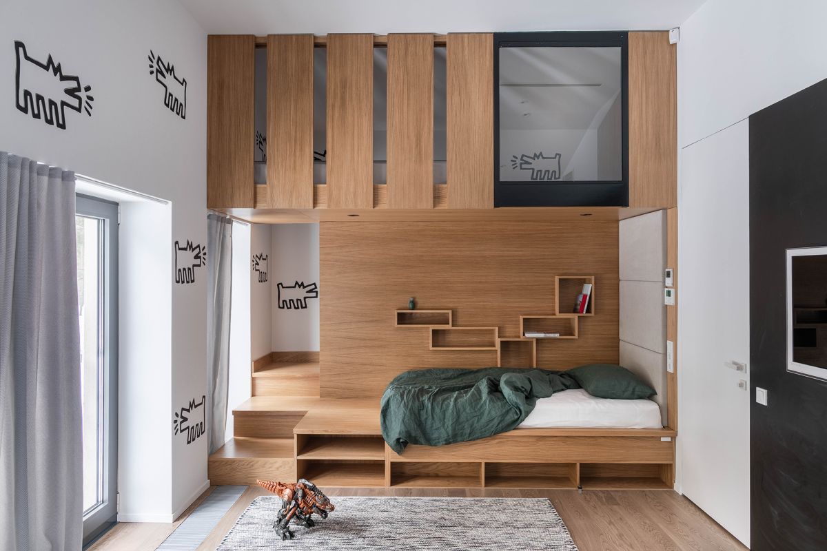 Una classica camera da letto per ragazzi - scegliete una tavolozza di colori universale