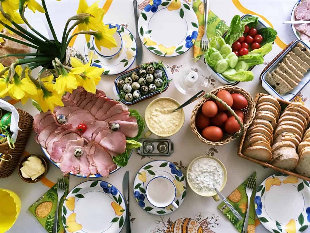 Traditional Easter menu in Poland