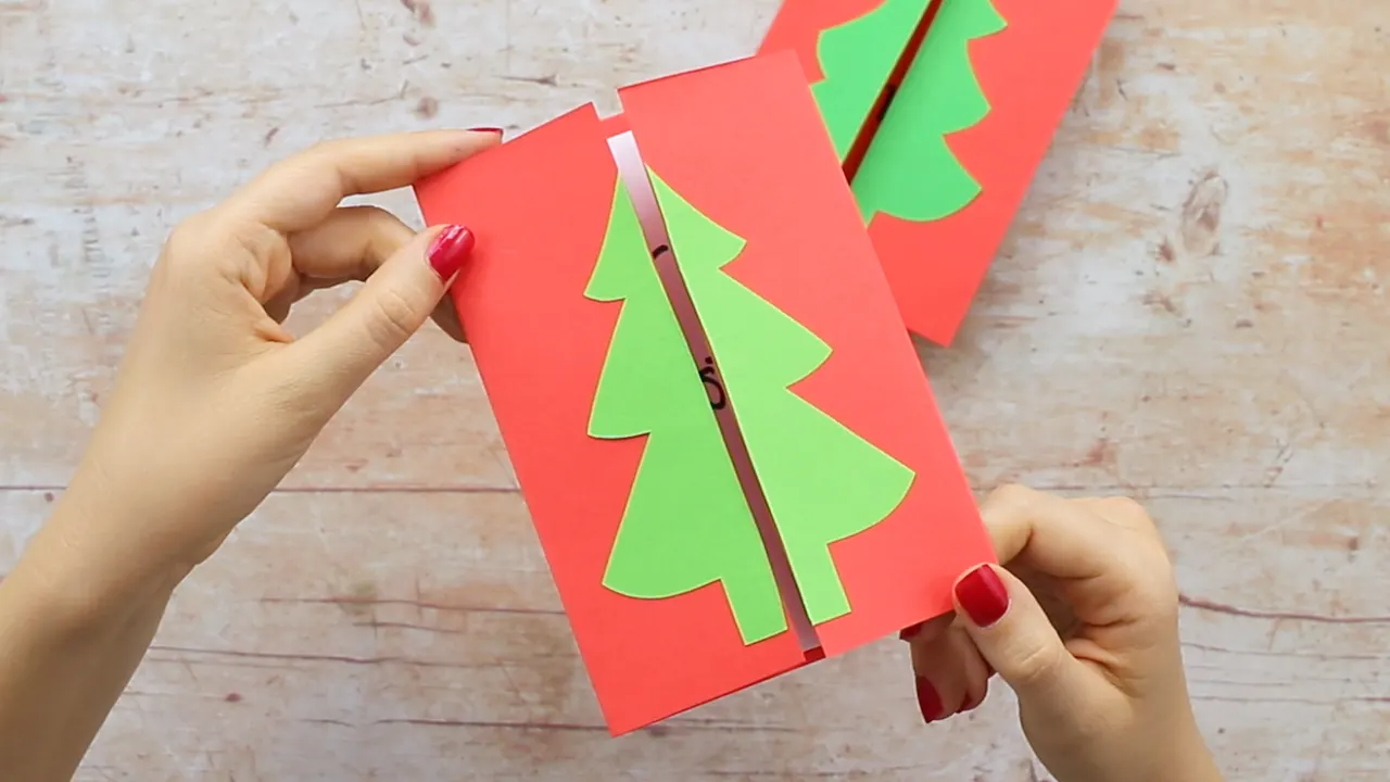 Diseño original de tarjeta de Navidad - patrones hechos a mano