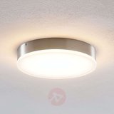  Lindby Leonta lampa sufitowa LED, nikiel Ø 20 cm