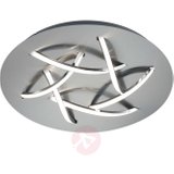  Lampa sufitowa LED Dolphin, nikiel, Ø 45 cm