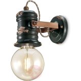  Lampa ścienna C1843, design vintage, czarna
