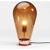  Barwiona szklana lampa  Bulb, brązowa