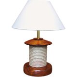  Interesująca lampa  PULLEY z drewnem