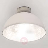 Industrialna lampa sufitowa JIMMY, biała/srebrna