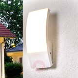  Wygięta, biała lampa ścienna  LED Siara