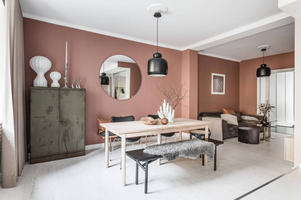 Dusty pink on the wall - is it a good idea?