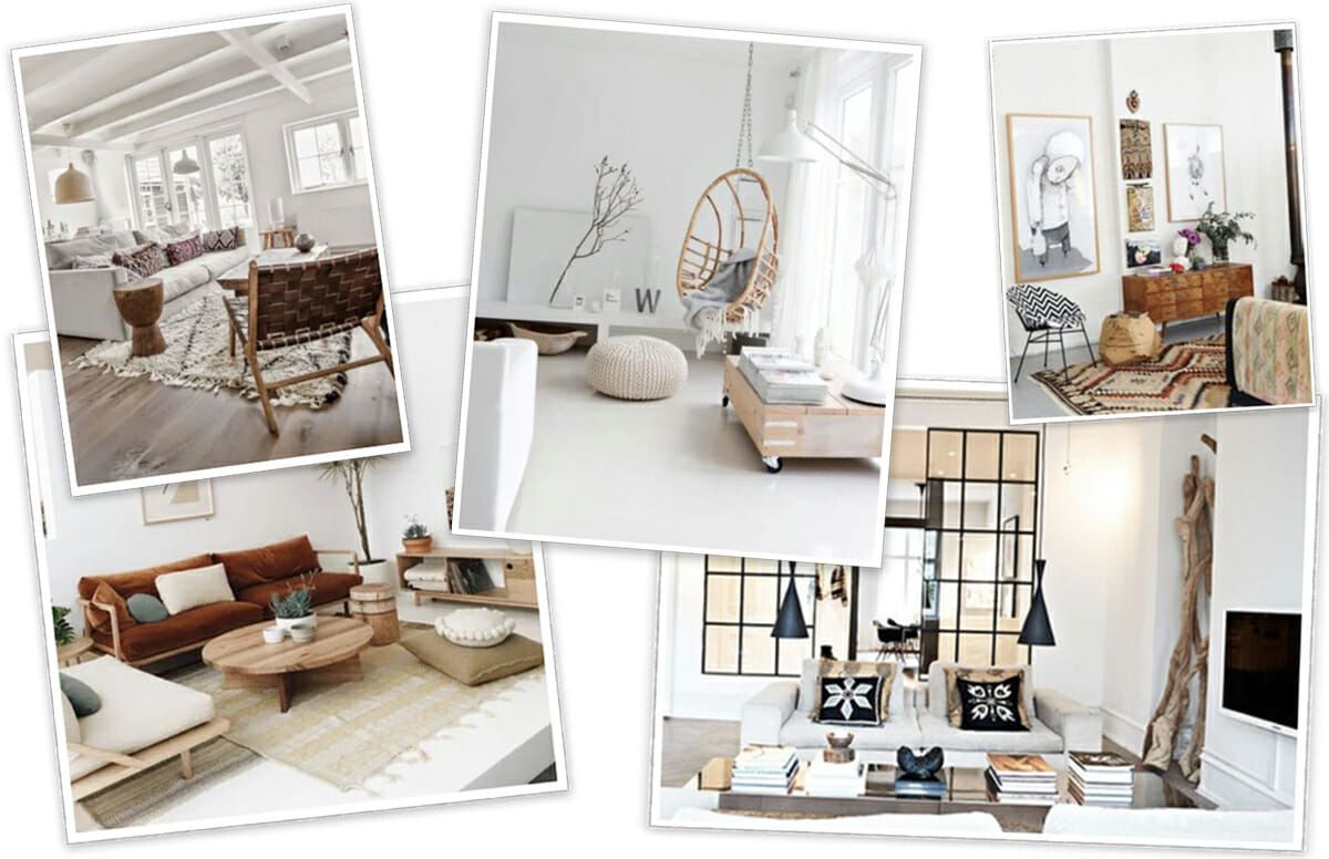 Rustic inspirations - white living rooms