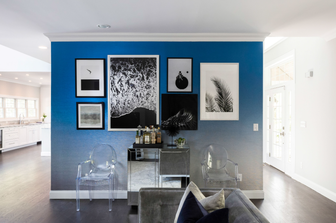 Ist kobaltblaue Farbe in einem Raum eine gute Idee?