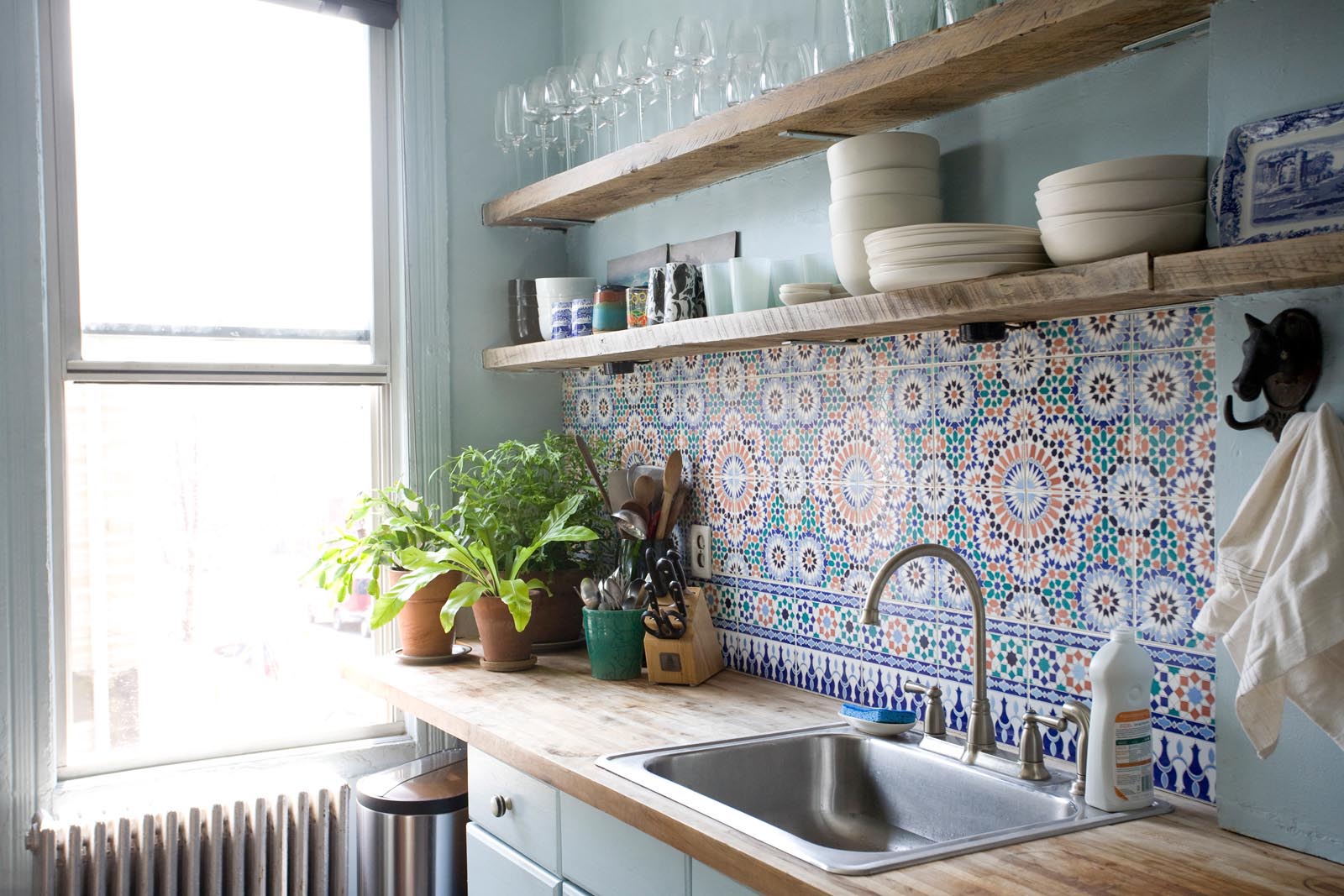 Idee per la decorazione della cucina - piastrelle a mosaico