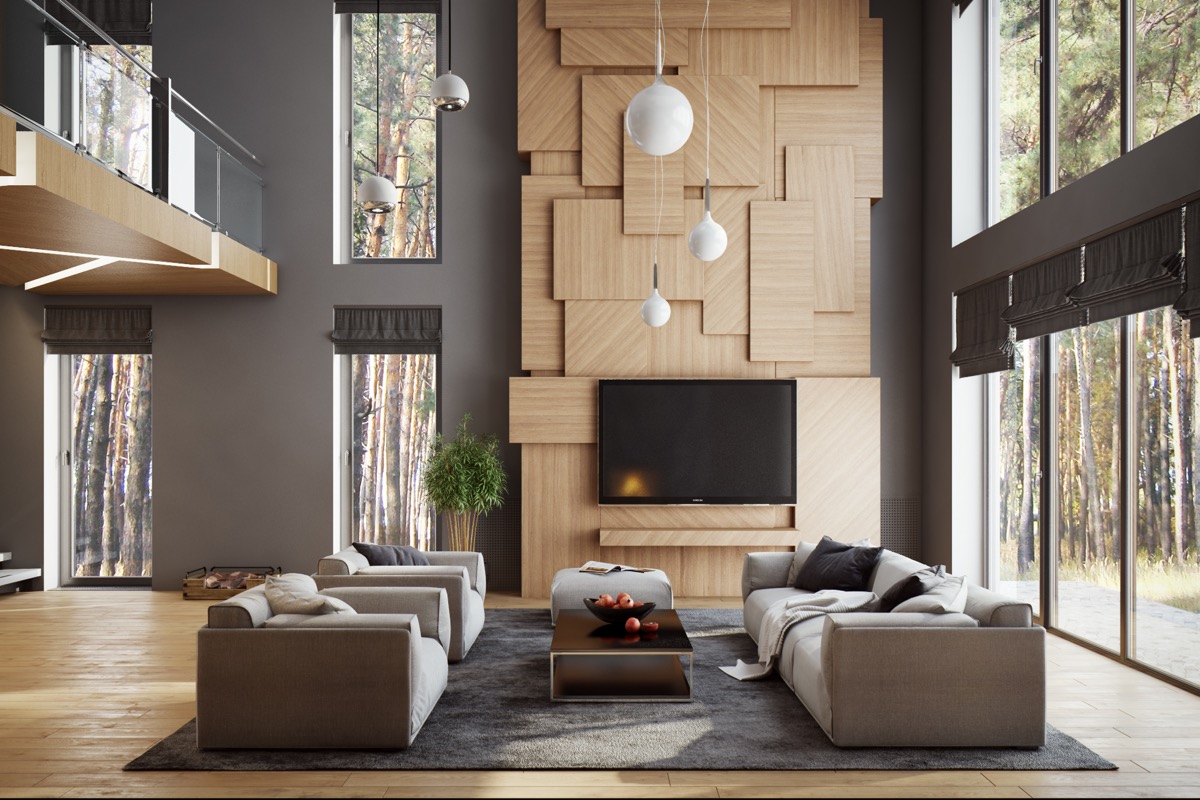 Migliori idee per la parete della TV - Come progettarla in un soggiorno?