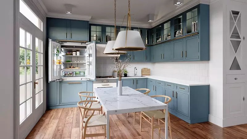 An idyllic Hamptons style kitchen