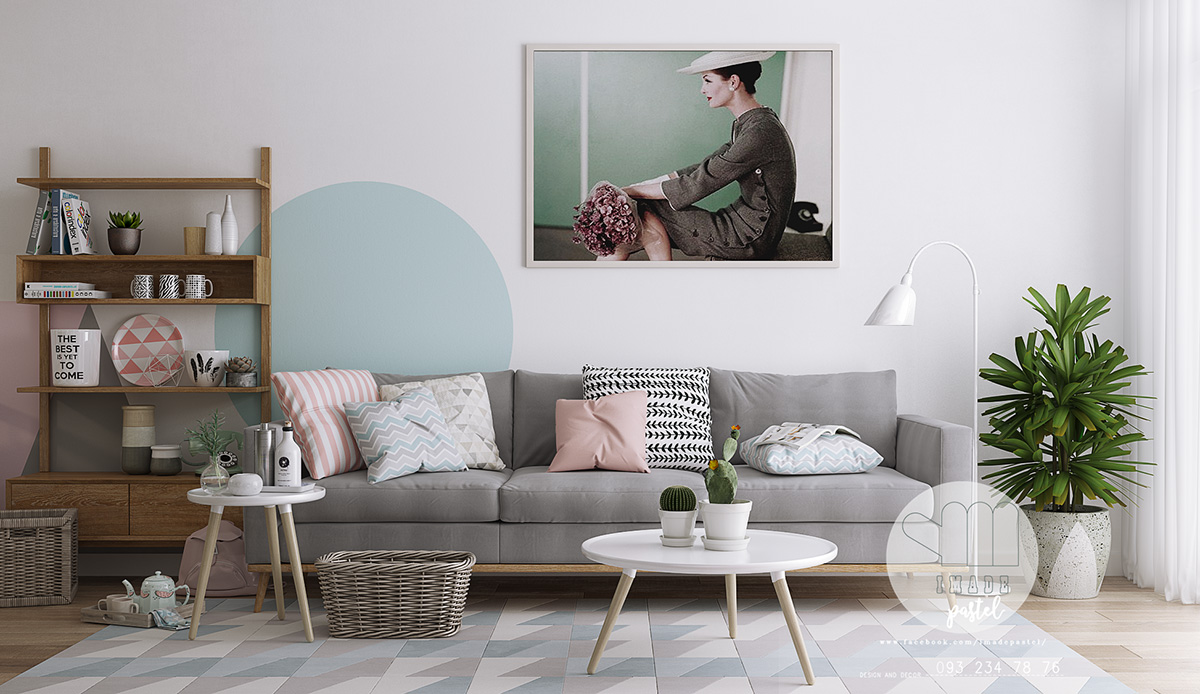 Scandi living rooms - a picture on the wall