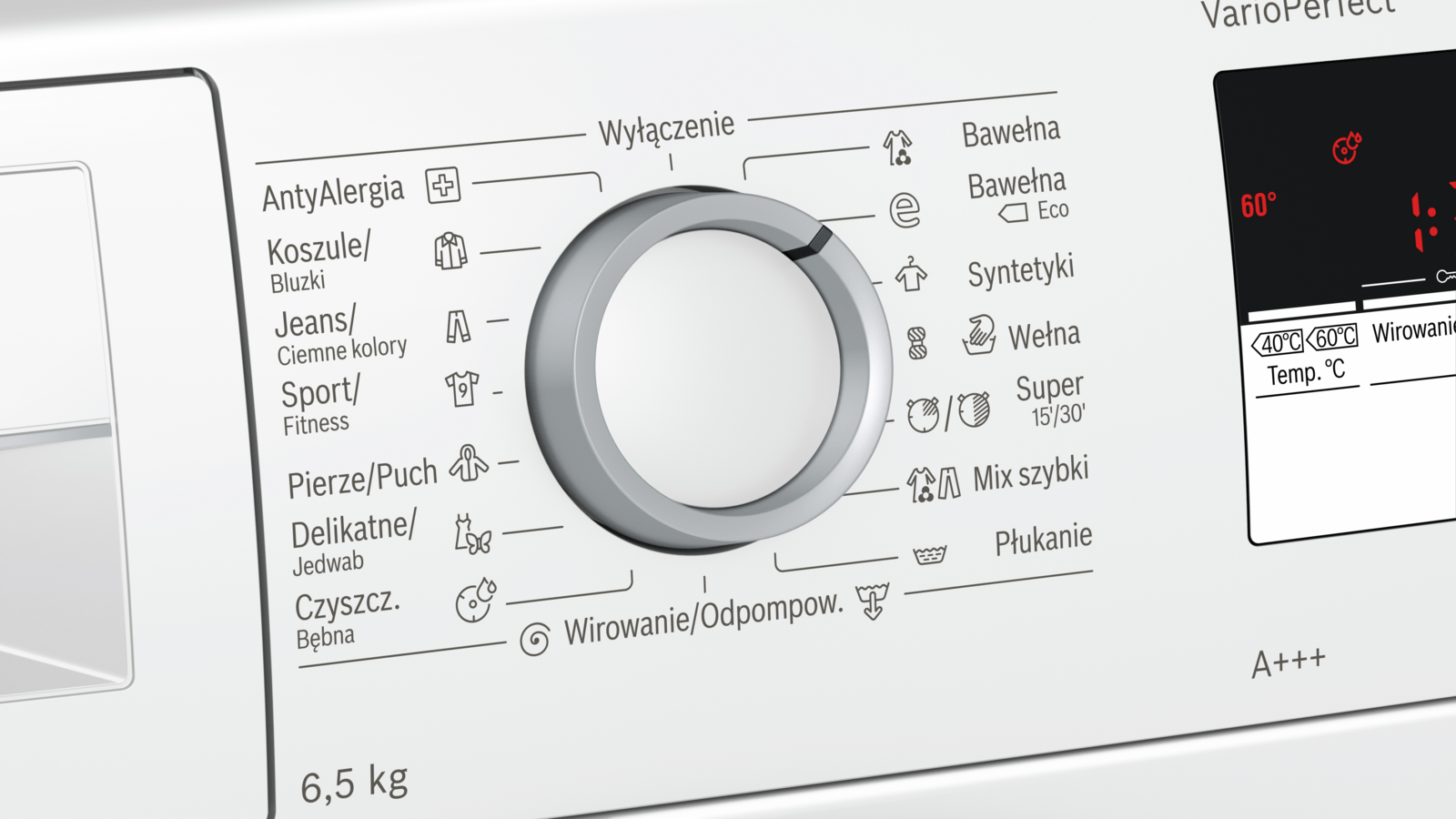 Symbole na pralce - znaczenie dodatkowych funkcji