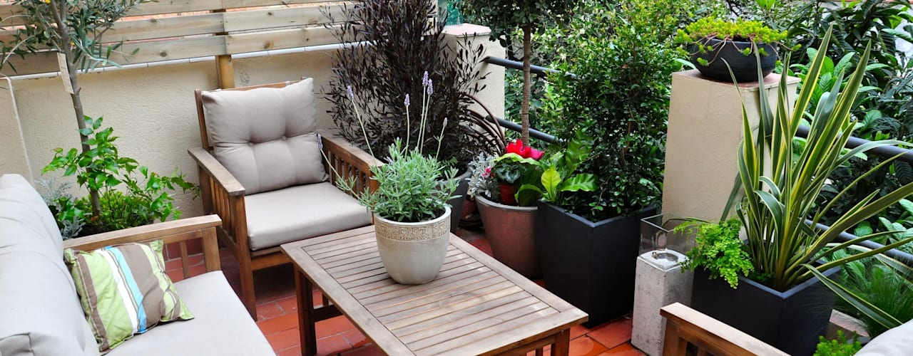Small balcony enclosure ideas - plants